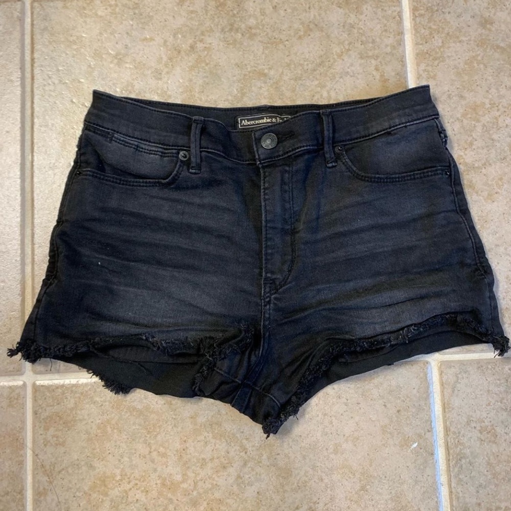 Abercrombie & Fitch High Rise Denim Shorts
